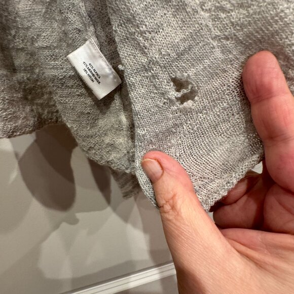 Eileen Fisher Alpaca-blend Cardigan - 3X Repaired - Picture 5 of 6